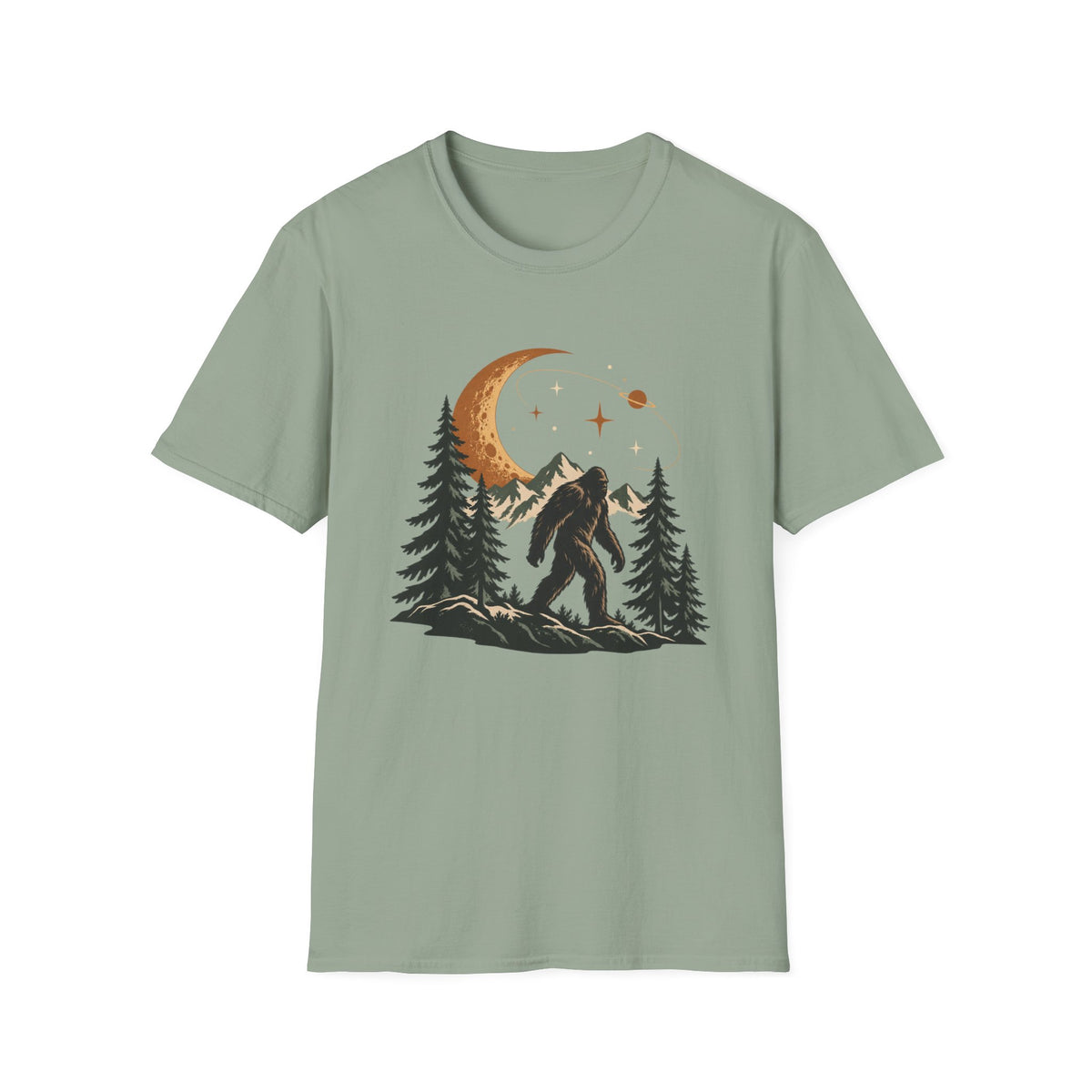 Bigfoot Moonlit Forest T-Shirt