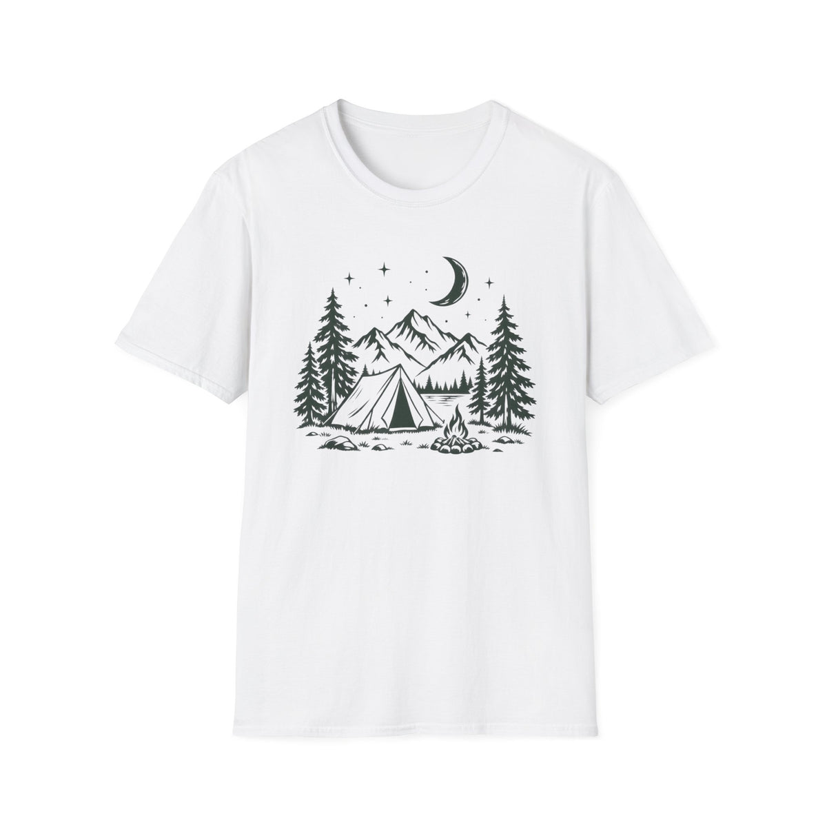Camping Tent Mountain Night T-Shirt