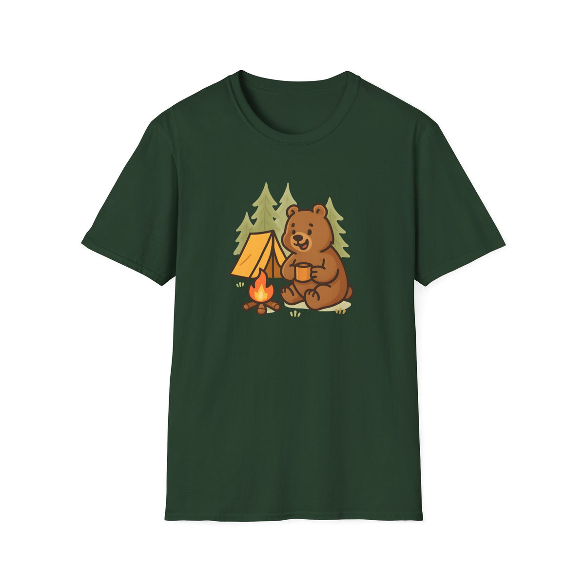 Bear at Campfire T-Shirt