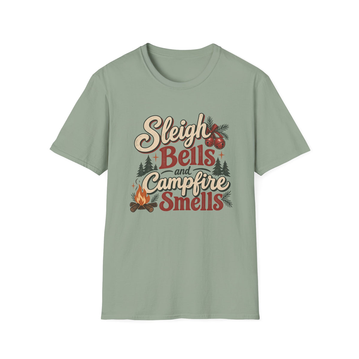 Sleigh Bells and Campfire Smells T-Shirt