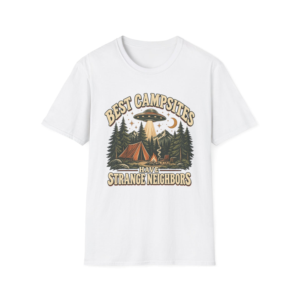Strange Neighbors Camping T-Shirt