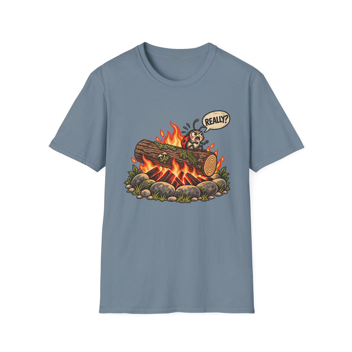 Campfire Cartoon T-Shirt