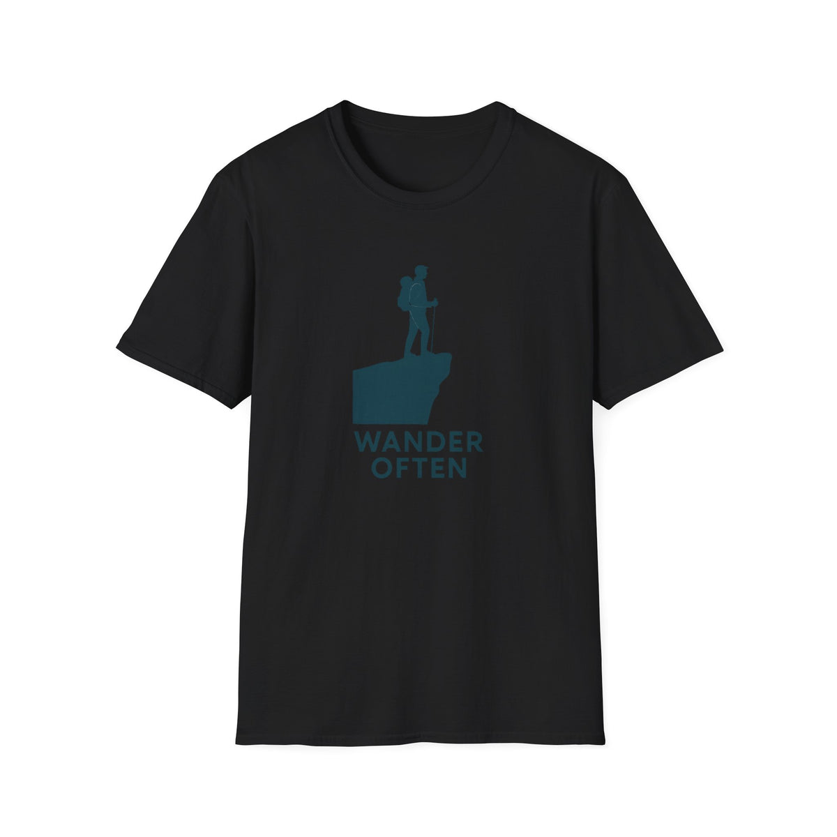 Hiker on Cliff T-Shirt