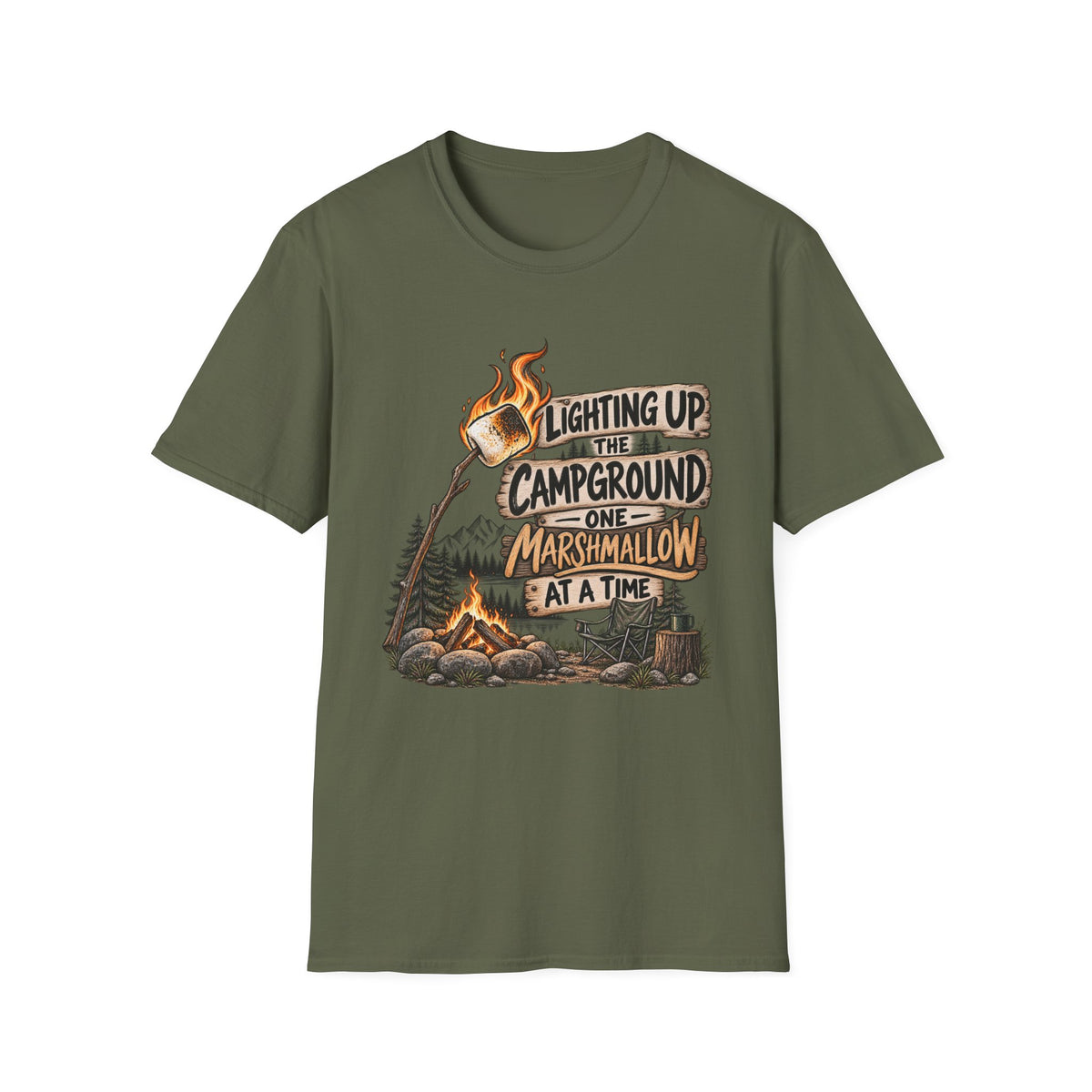 Marshmallow Camping T-Shirt