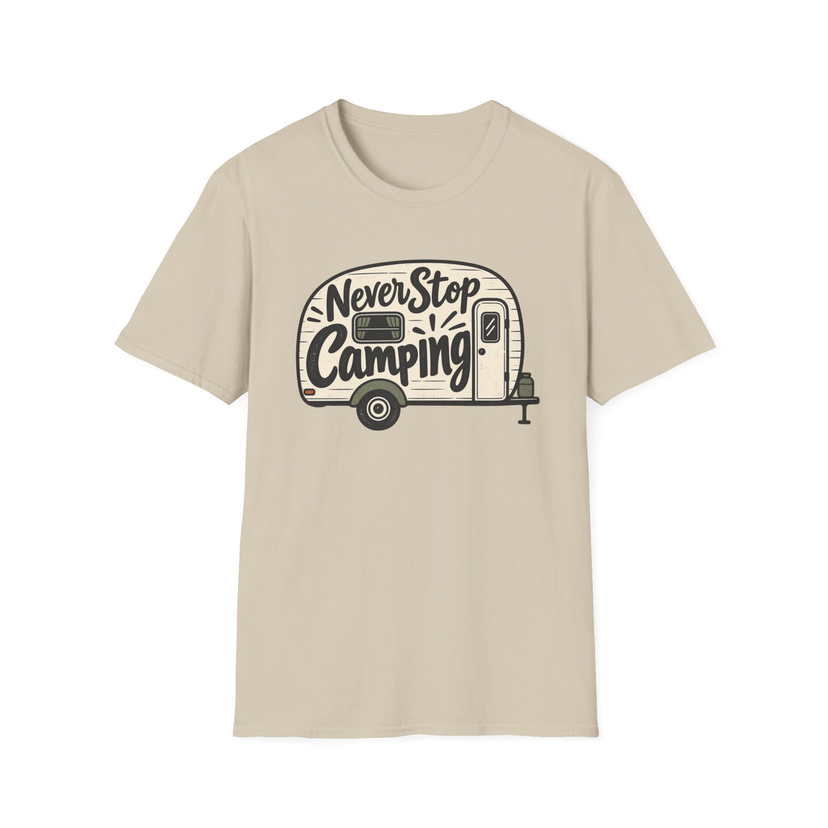 Never Stop Camping T-Shirt