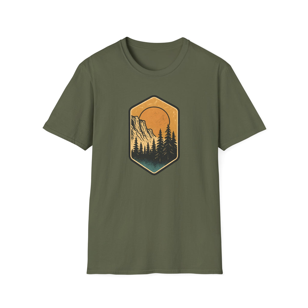 Sunset Mountain Forest T-Shirt
