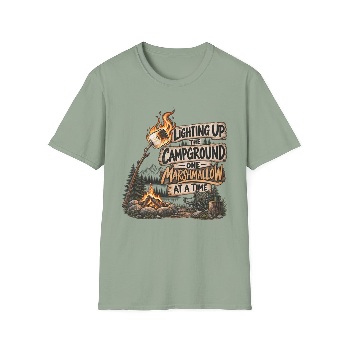 Marshmallow Camping T-Shirt