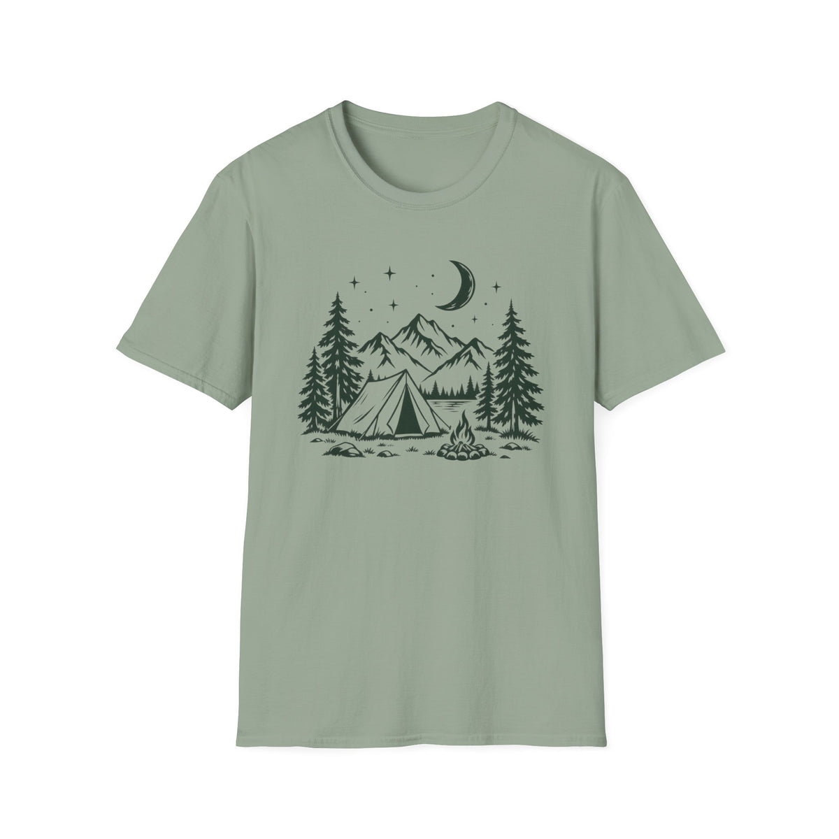 Camping Tent Mountain Night T-Shirt