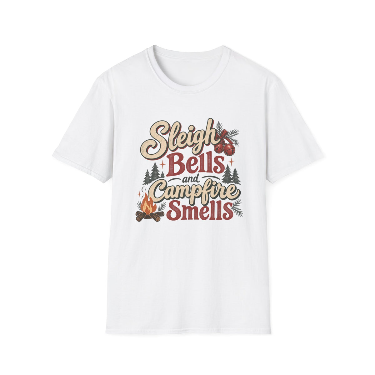 Sleigh Bells and Campfire Smells T-Shirt