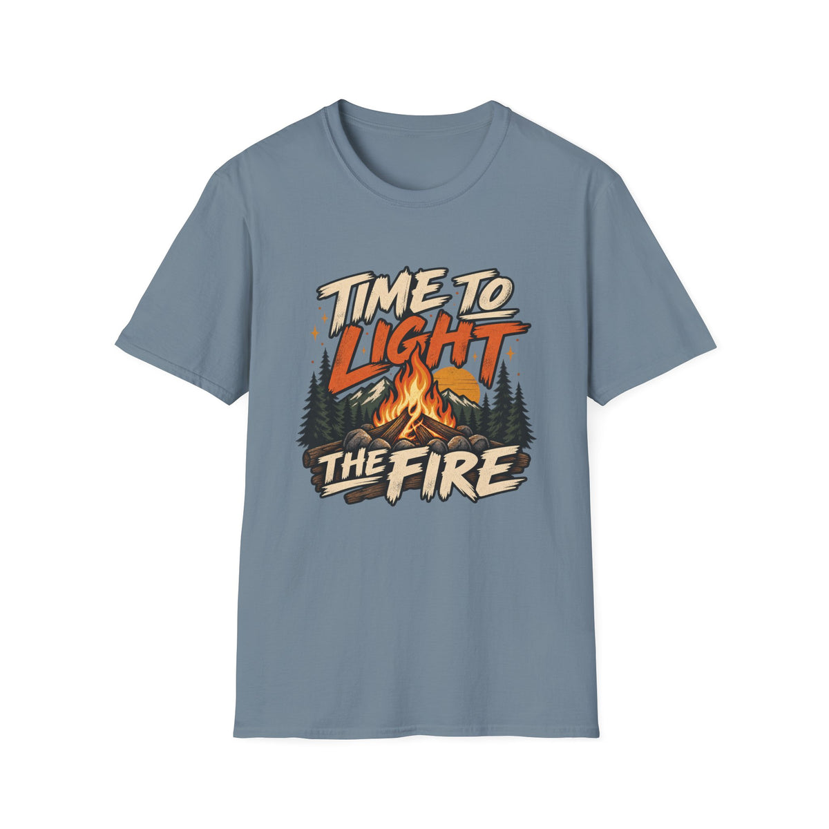Time to Light the Fire Camping T-Shirt