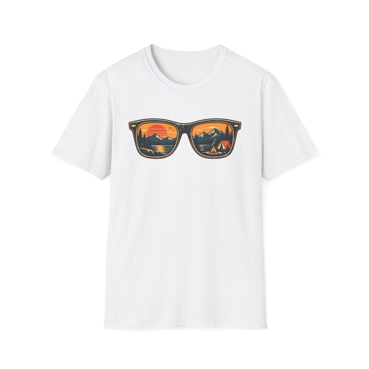 Sunglasses Sunset Camping T-Shirt