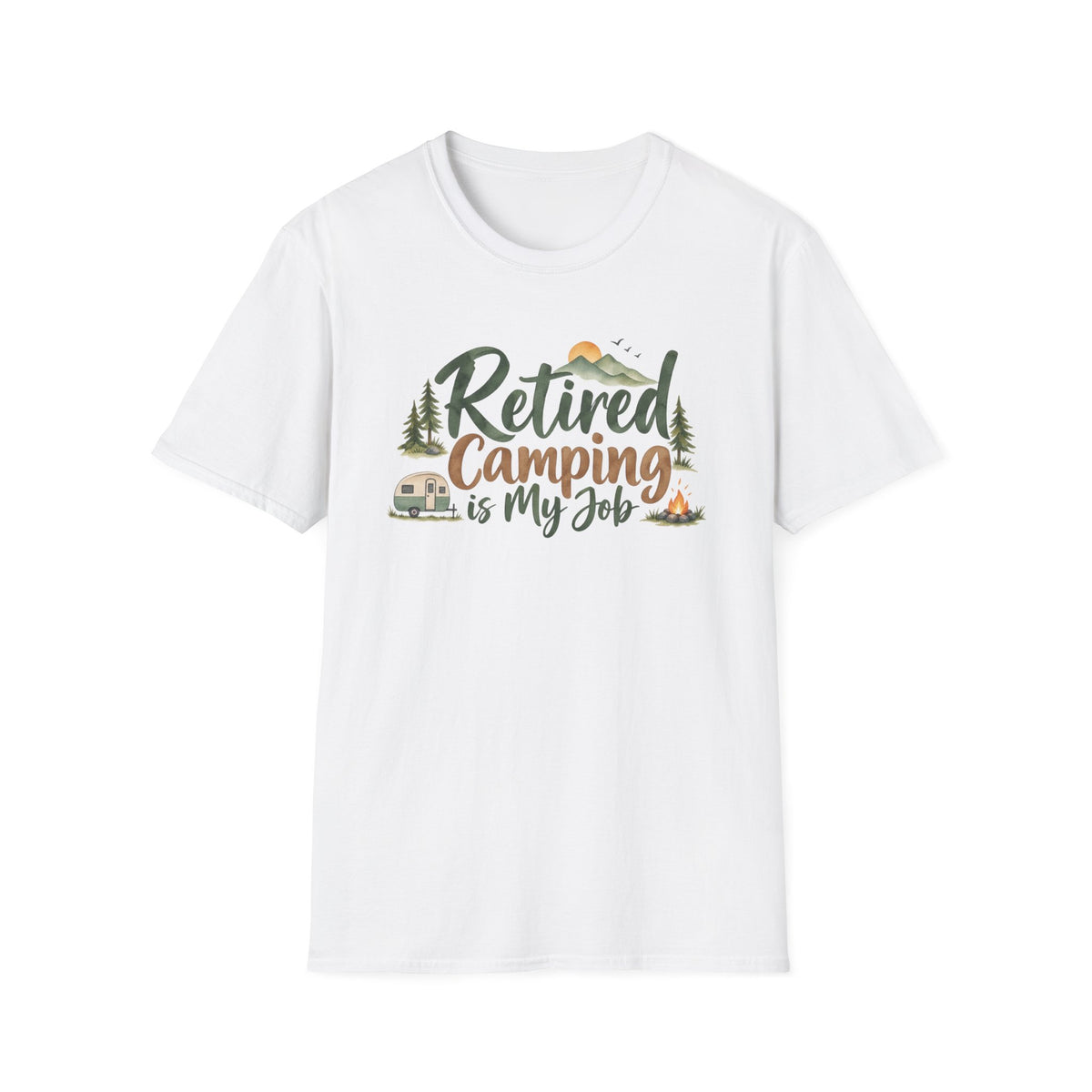 Retired Camping Is My Job T-Shirt