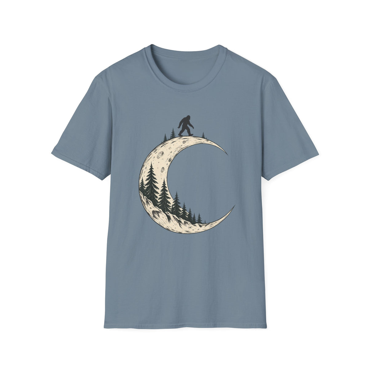 Moonlit Hiker Crescent Moon T-Shirt